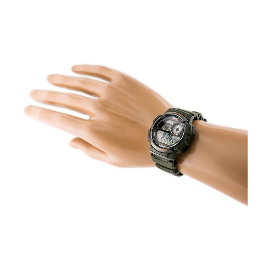 Casio Youth Digital Black Dial Resin Strap Men's Watch AE-1000W 3AVDF