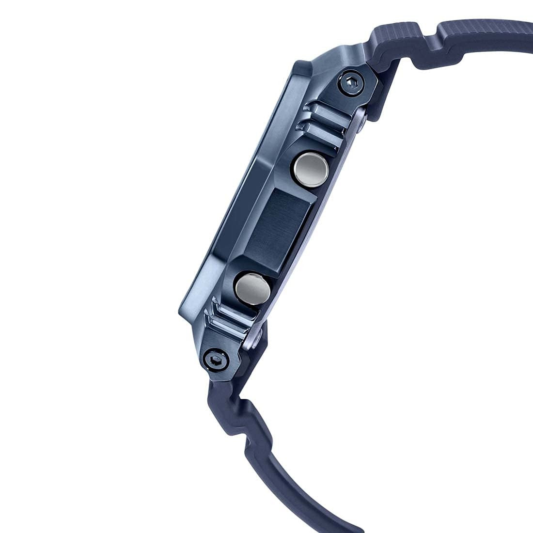 G-Shock Analog-Digital Blue Metal Dial Navy Blue Resin Strap Men's Watch GM-2100N-2ADR