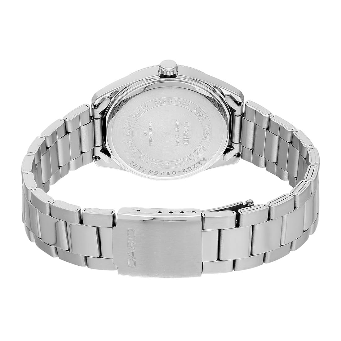 Casio Enticer Analog Green Dial Silver Stainless Steel Bracelet Men's Watch MTP-1302PD-3AVEF