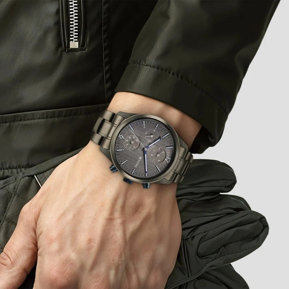 Titan Neo Splash Anthracite Dial Men's Watch NT1805KM07
