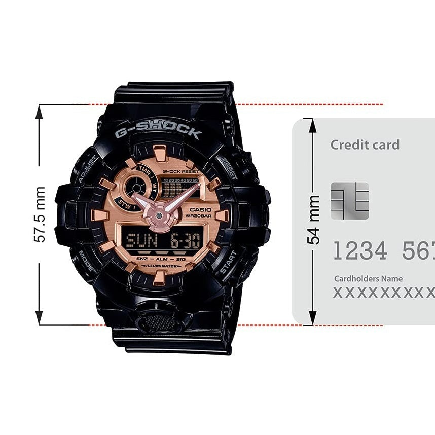 G-SHOCK Analog-Digital Rose Gold Dial Men's Watch - GA-700MMC-1ADR (G938)