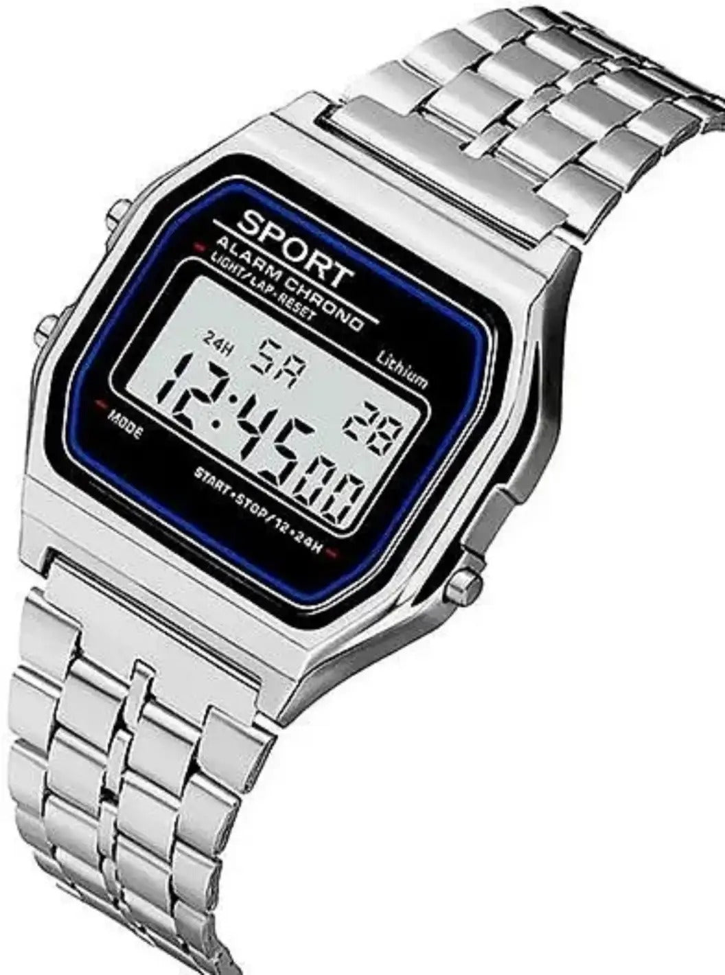 Casio Vintage Quartz Silver Digital Stainless Steel Unisex Watch B640WD-1AVDF