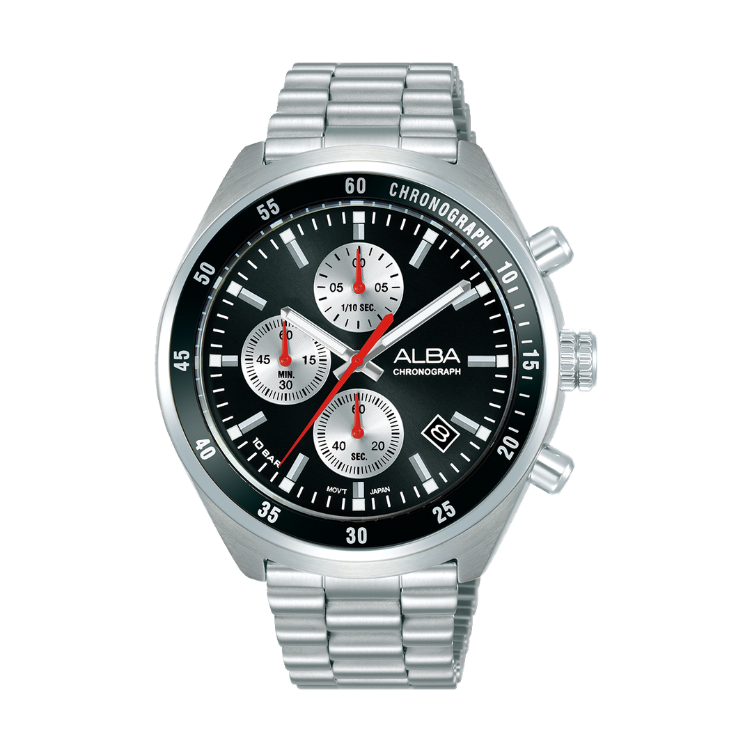 ALBA-AM3A33X1-Man's-Black-Quartz-10 BAR-Watch