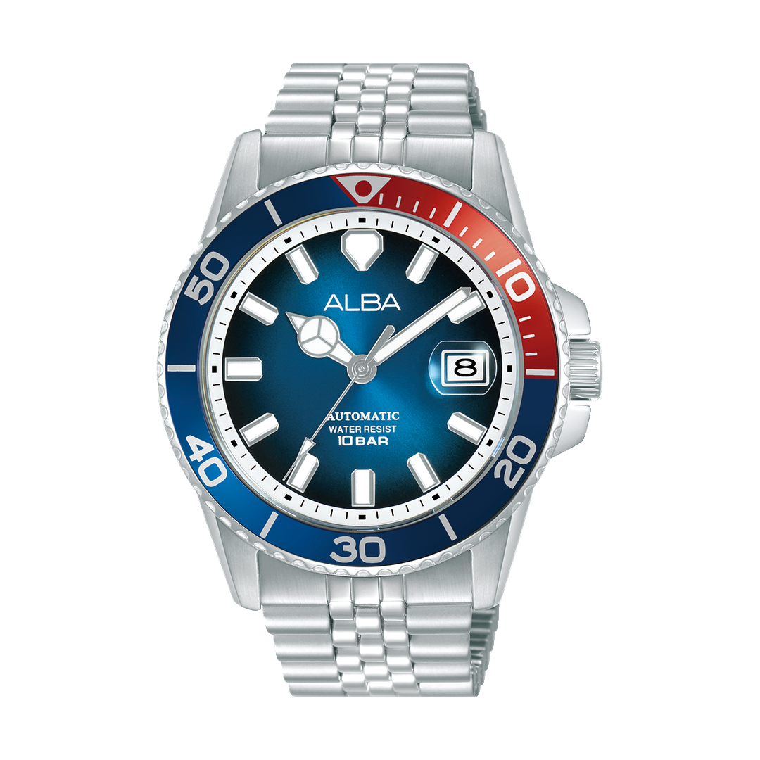 ALBA-AU4051X1-Man's-Blue-Automatic-10 BAR-Watch