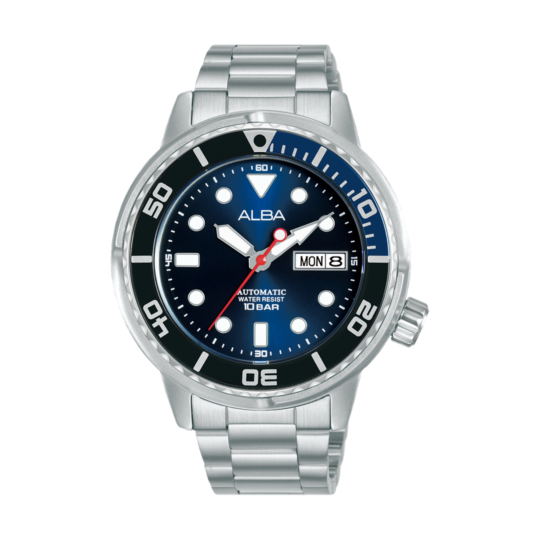 ALBA Dual Tone Dial Automatic Stainless Steel Men's Watch, AL4245X1