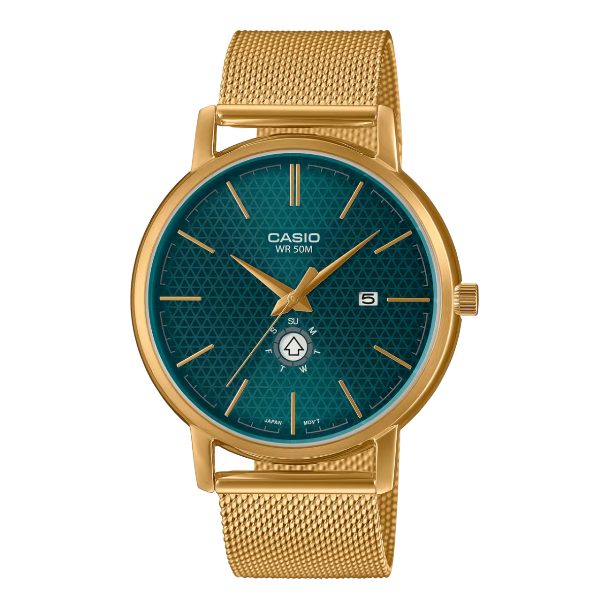 Casio Enticer Quartz Green Dial Analog Men's Watch MTP-B125MG-3AVDF