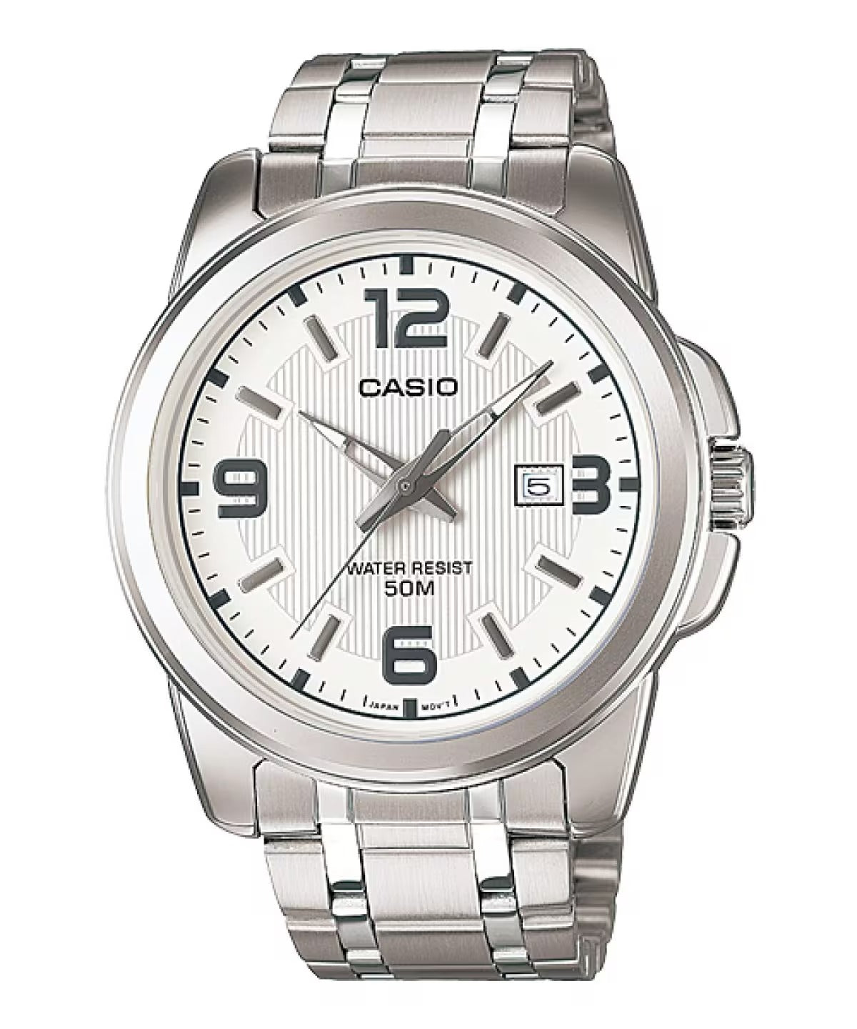 Casio Enticer Quartz White Dial Analog Men's Watch MTP-1314D-7AVDF