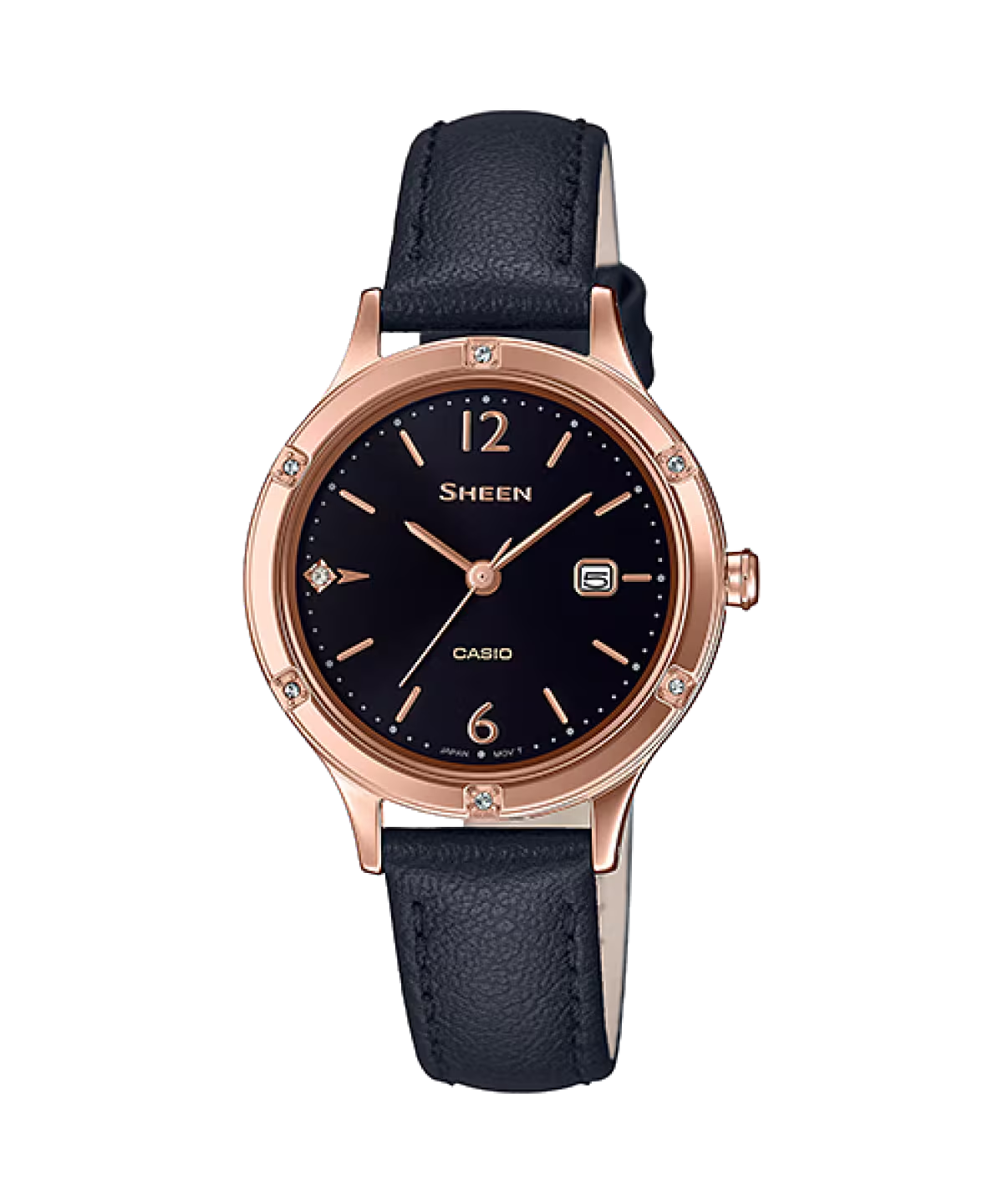 Casio Sheen Quartz Black Dial Analog Women's Watch SHE-4533PGL-1AUDF