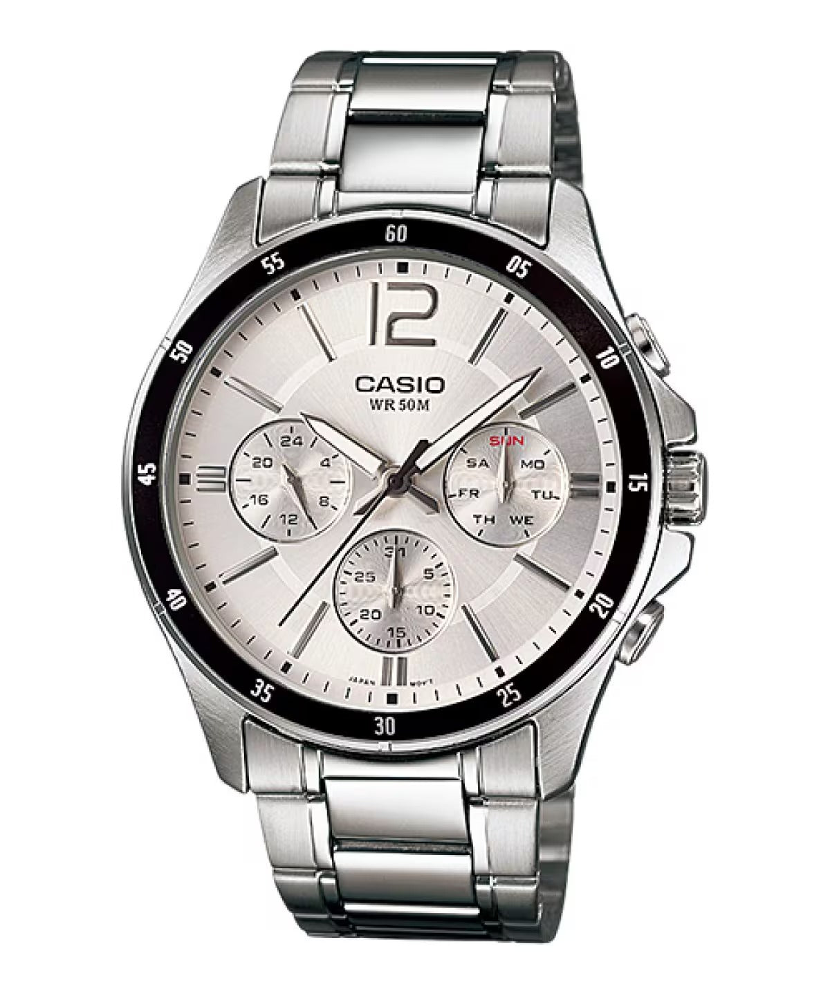 Casio Enticer Quartz Silver Dial Analog Men's Watch MTP-1374D-7AVDF