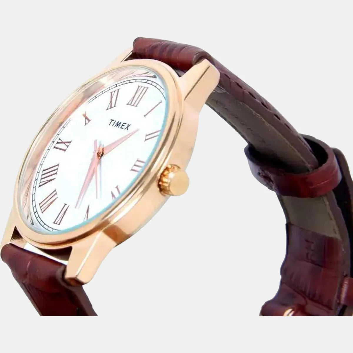 Timex Quartz White Dial Analog Leather Men's Watch TW00ZR324