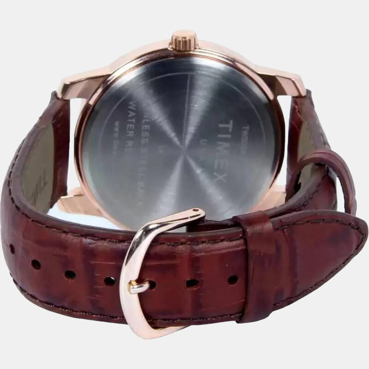 Timex Quartz White Dial Analog Leather Men's Watch TW00ZR324