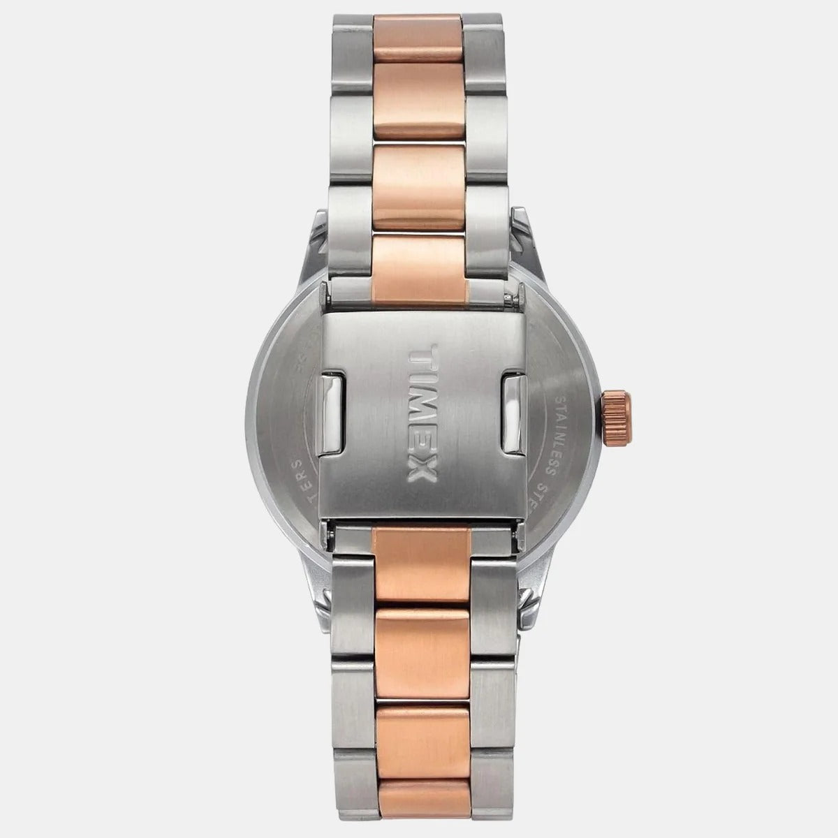 Timex Fashion Quartz Beige Dial Chronograph Stainless Steel Men's Watch TWEG19902