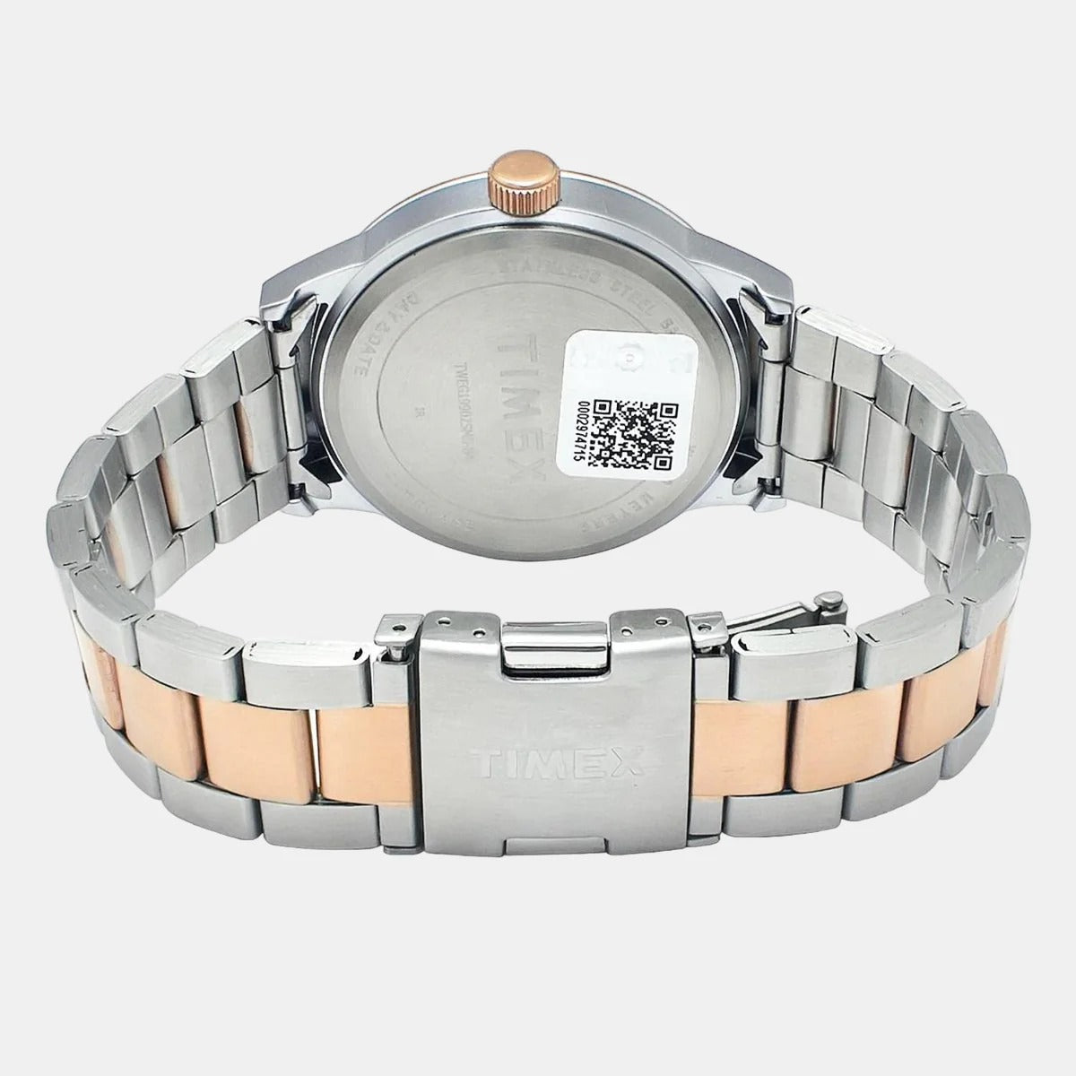 Timex Fashion Quartz Beige Dial Chronograph Stainless Steel Men's Watch TWEG19902