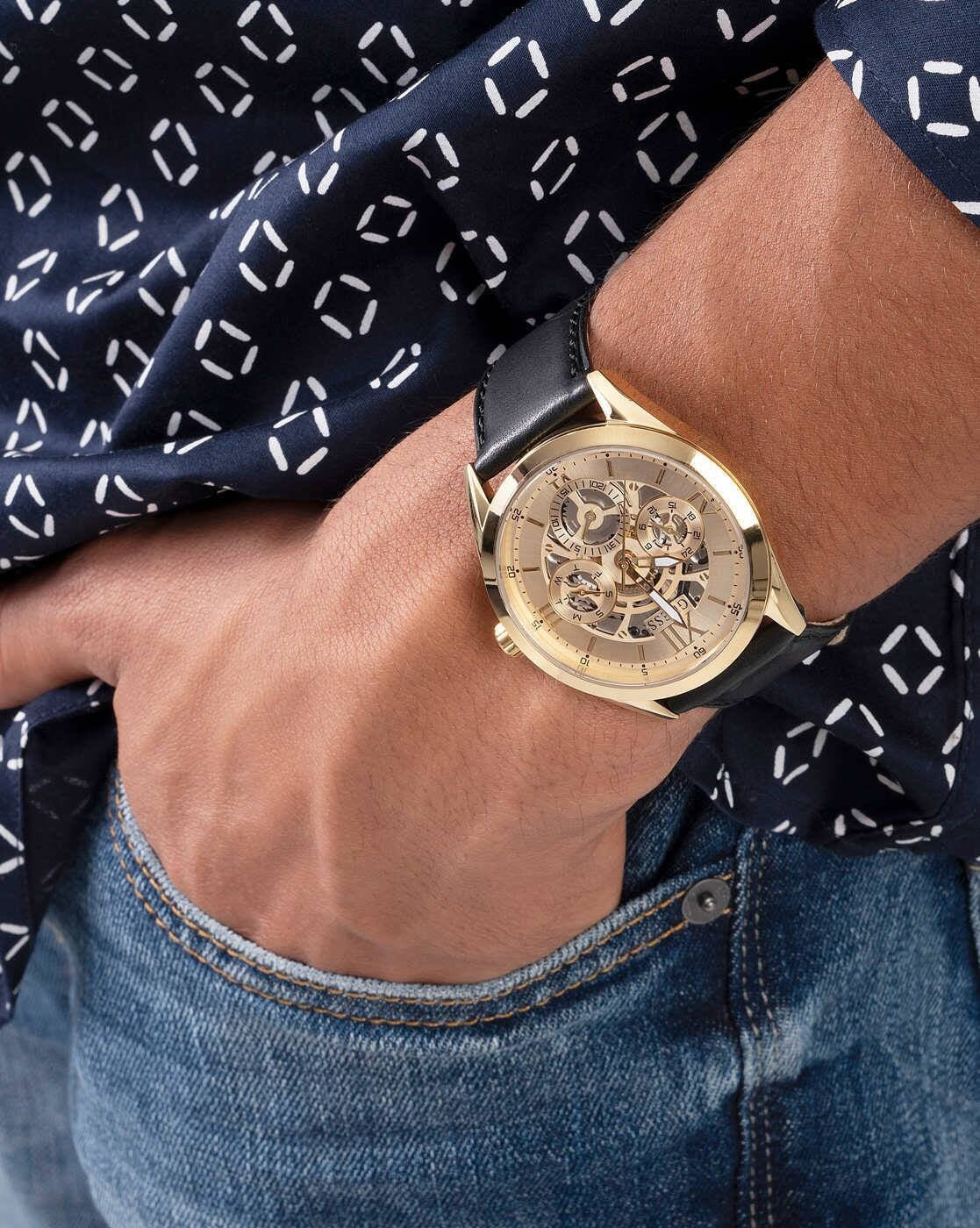 GUESS Flashy Black Dial Men Watch GW0389G2