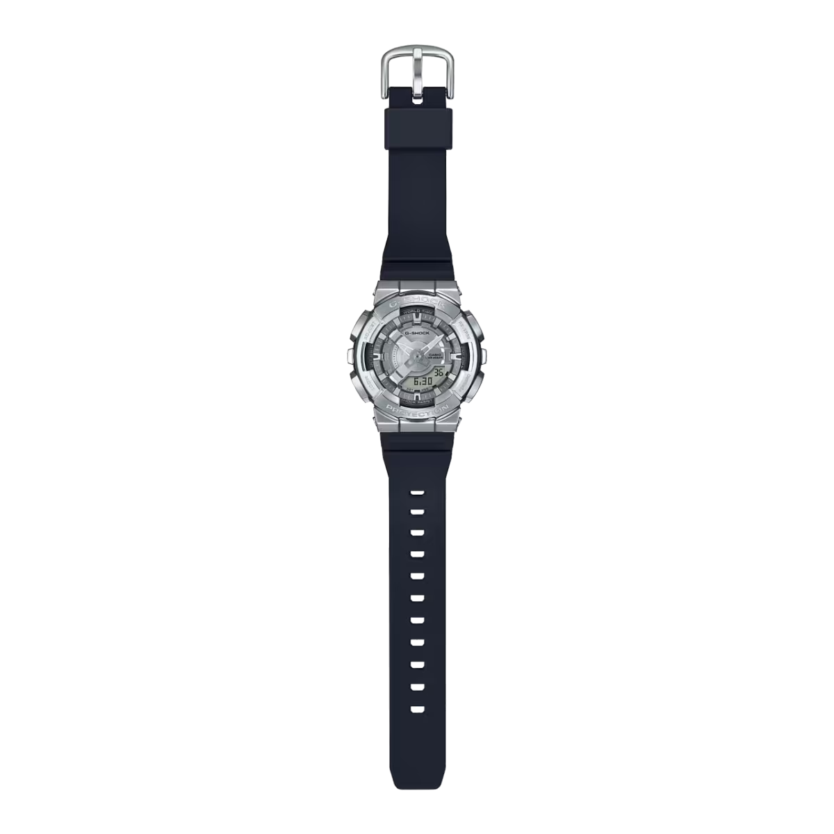 G-Shock GM-S110-1ADR Silver Analog-Digital Dial Black Resin Strap Women's Watch G1314