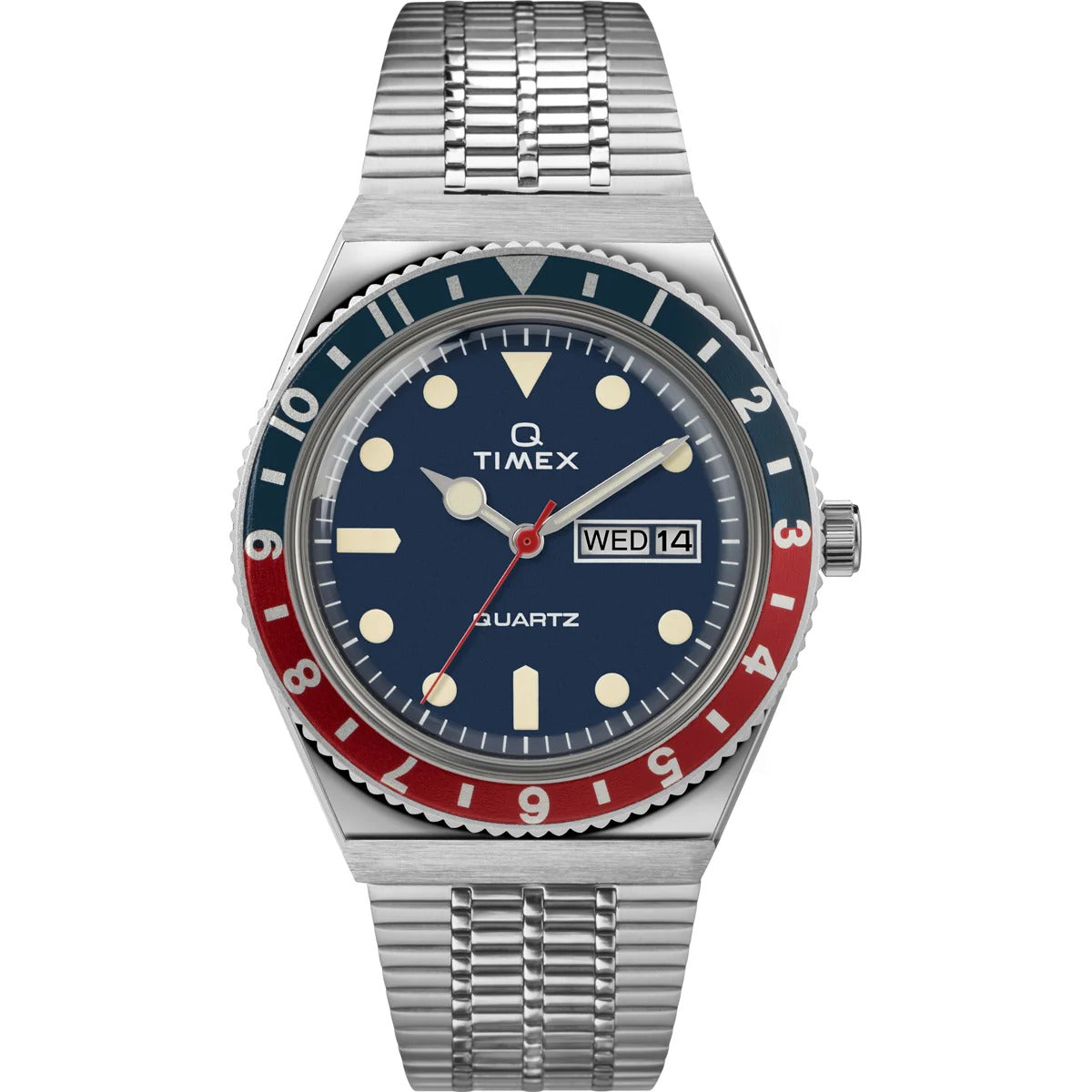 Timex Q Timex Blue Dial Analog Date Men's Watch TW2T80700U9