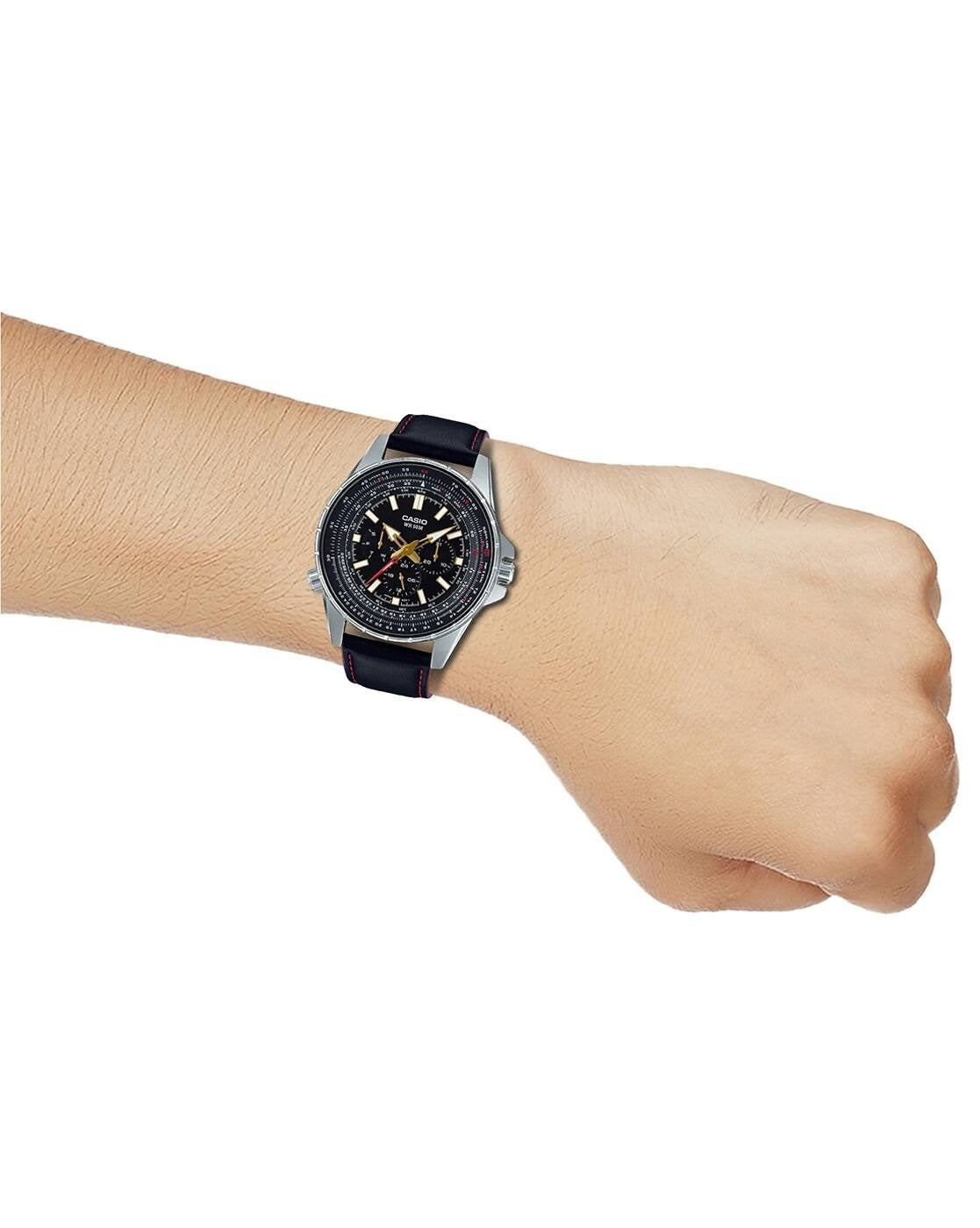 Casio Enticer Analog Black Dial Men's Watch - MTP-SW320L-1AVDF (A1334)