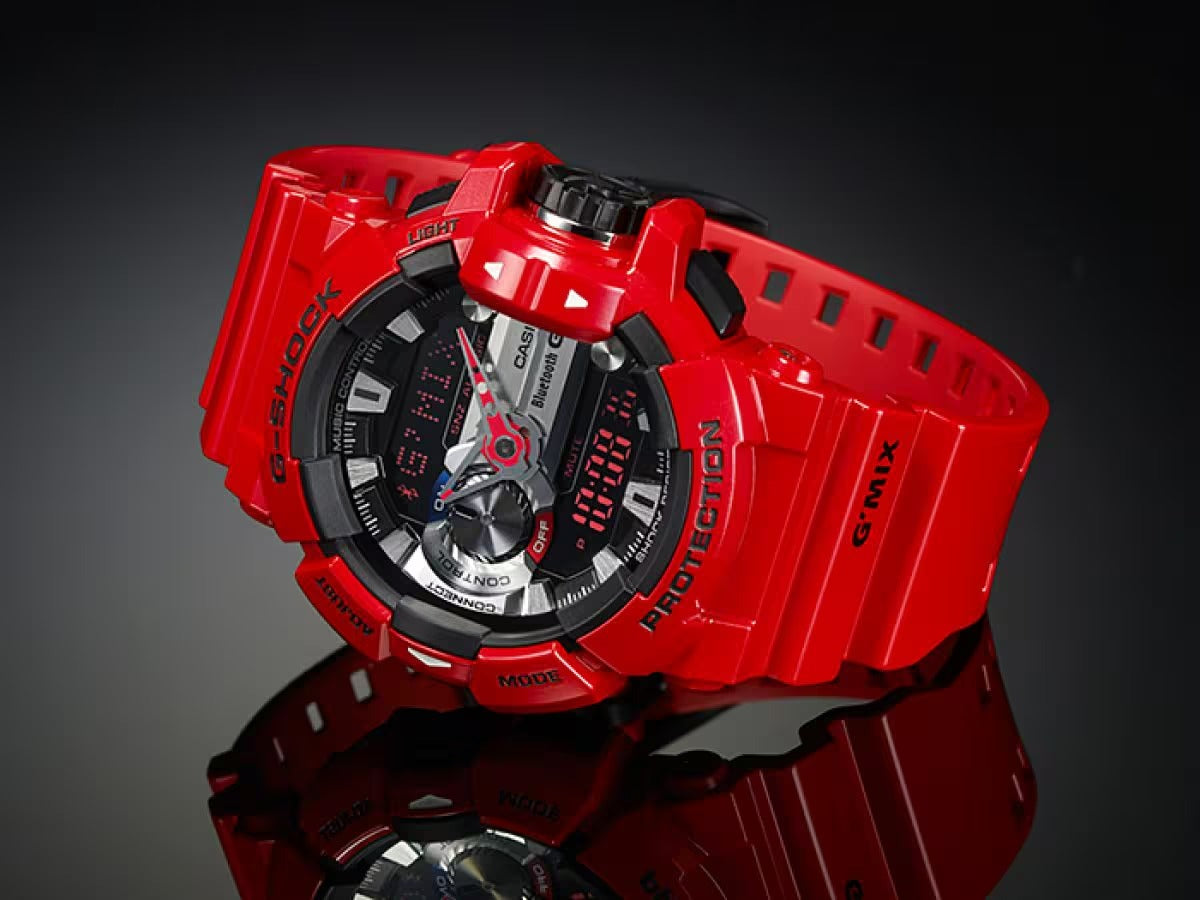 G-Shock Analog-Digital Red & gray Dial Men's Watch - GBA-400-4ADR (G559)