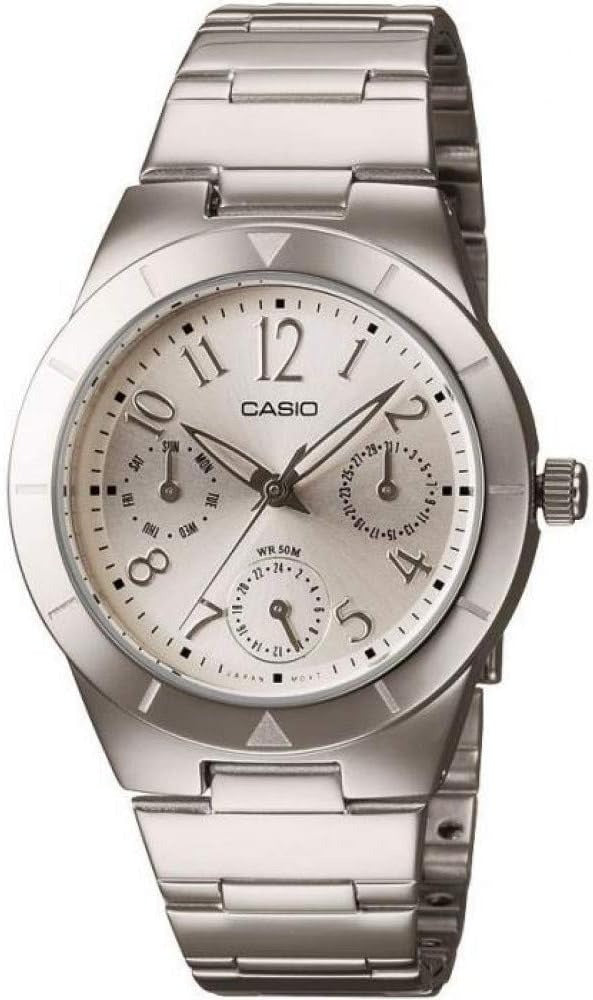 Casio Enticer Ladies Quartz White Dial Analog Women's Watch LTP-2069D-7A2VEF