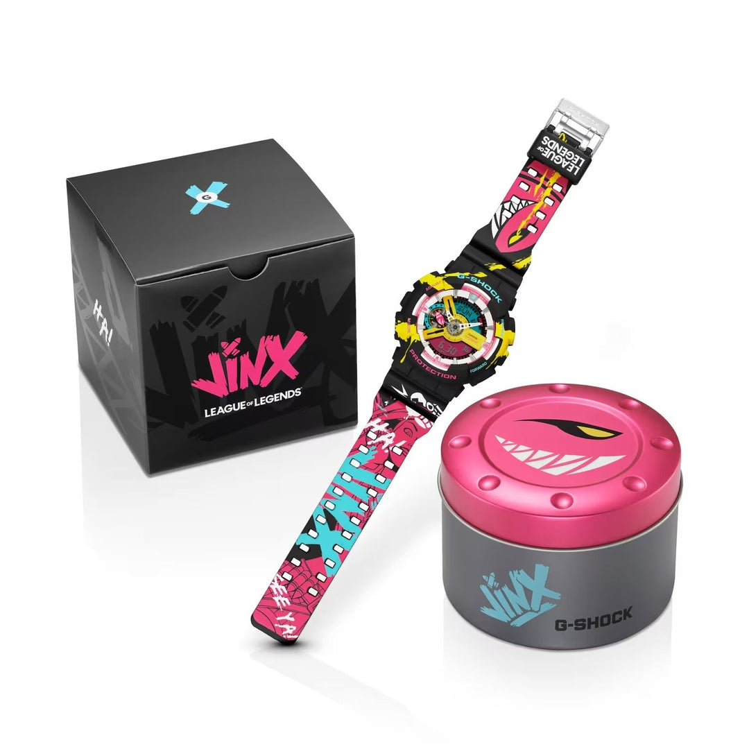 G-Shock X League of Legends Analog Digital Edition Jinx Men's Watch GA-110LL-1AER