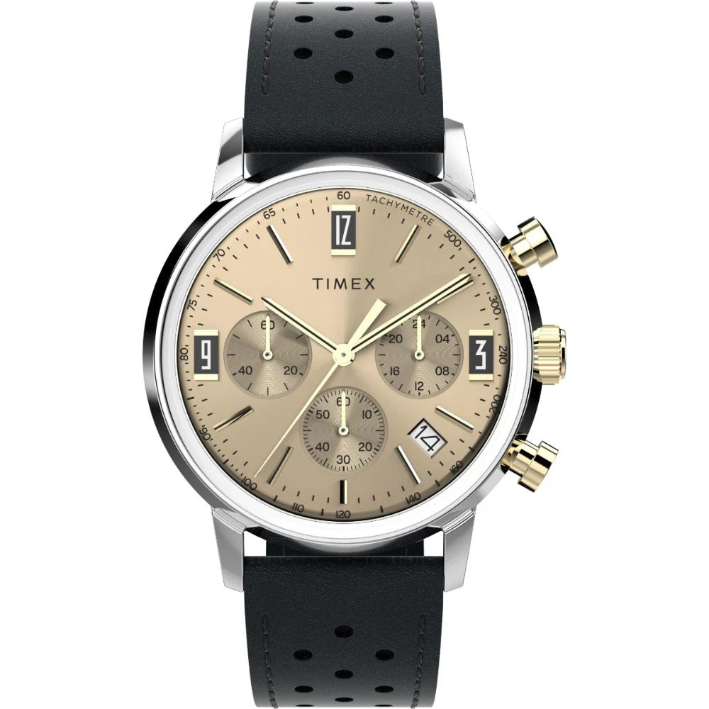 Timex Marlin Bronze Dial Chronograph Tachymeter Men's Watch TW2W10000UJ