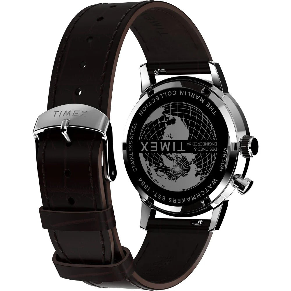 Timex Marlin Rose Gold Dial Multifunction Moon Phase Men's Watch TW2W51100UJ