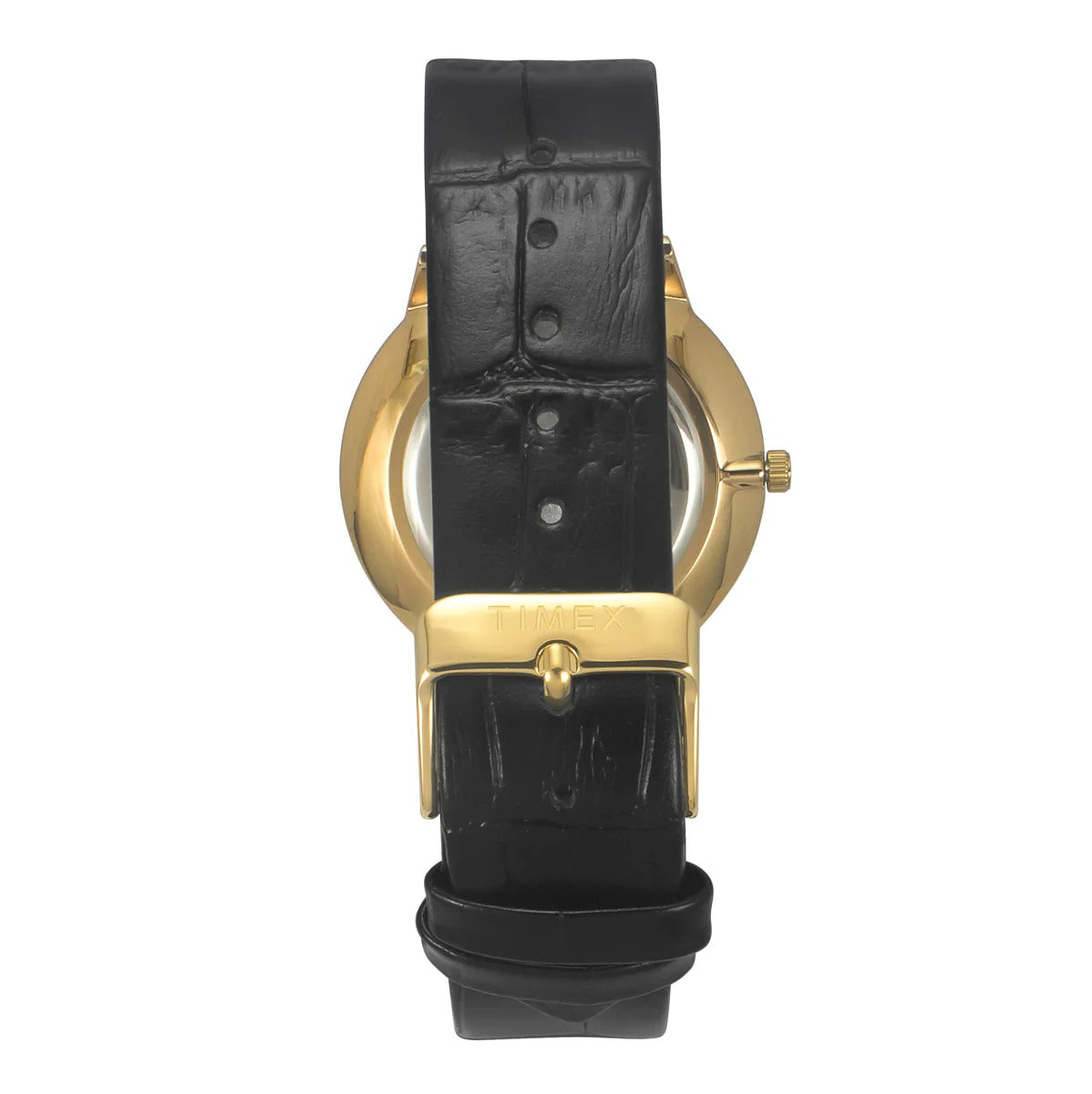 Timex Fashion Quartz Black Dial Analog Leather Men's Watch TWEG21901