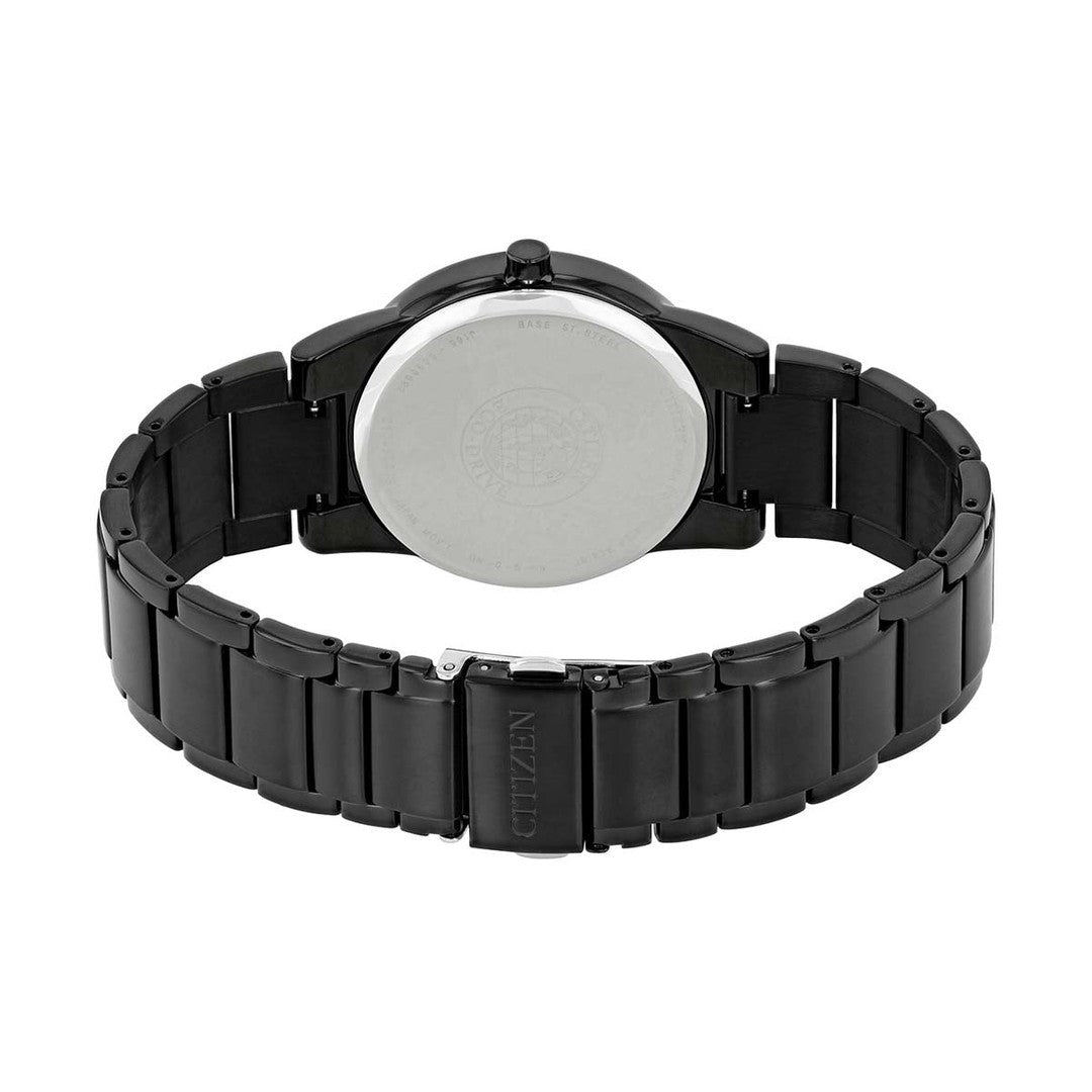 Citizen Axiom Men Eco-Drive Black Dial Analog Stainless Steel Watch AU1065-58E