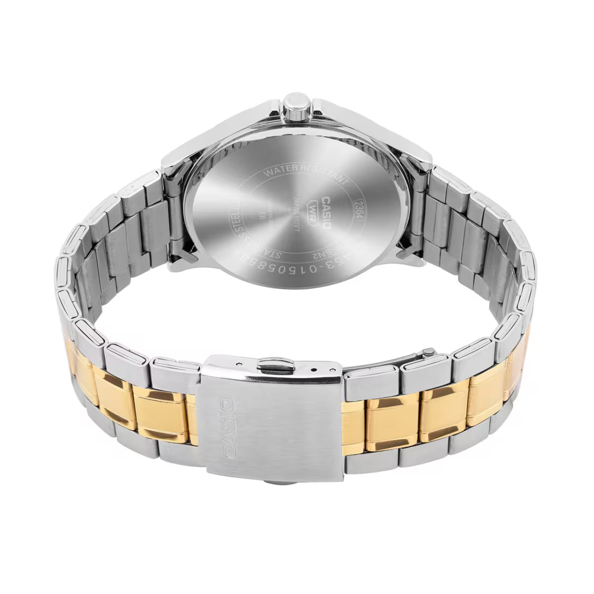 Casio Enticer Analog Silver Dial Tow-tone Stainless Steel Bracelet Men's Watch MTP-SN2KSG-9A