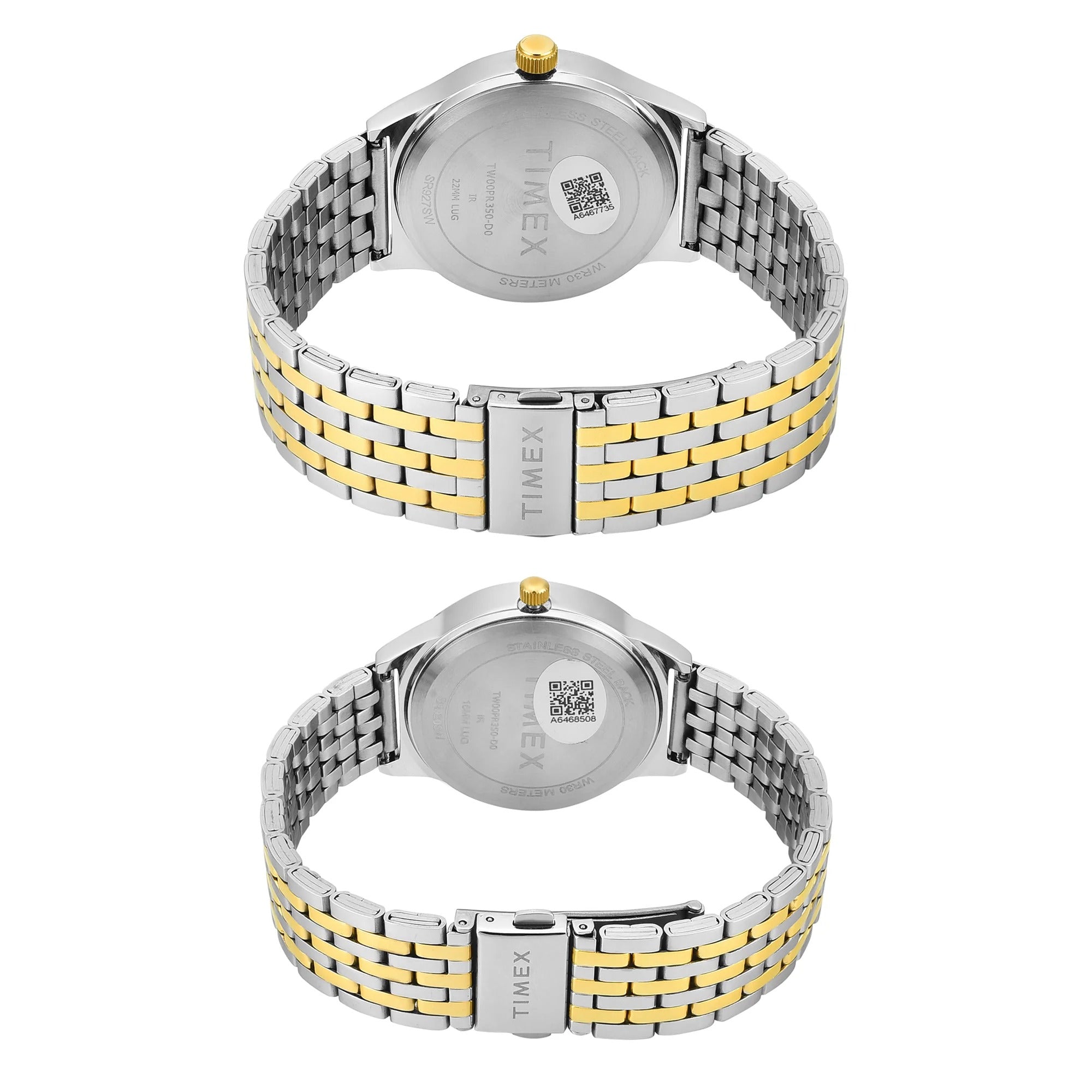 Timex Trendline Quartz Silver Dial Stainless Steel Couple Watch TW00PR350