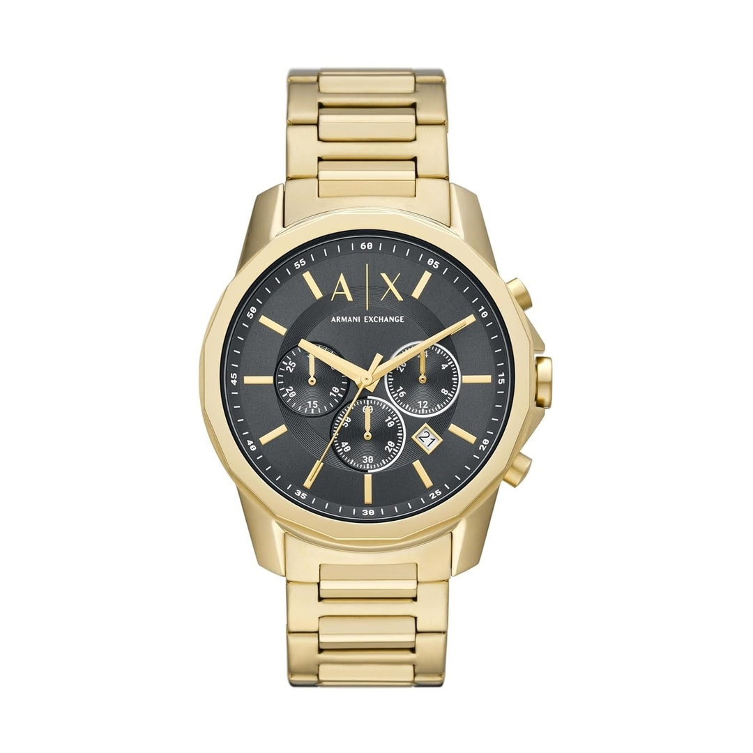 Armani Exchange Banks Grey Dial Gold Men's Watch AX1721