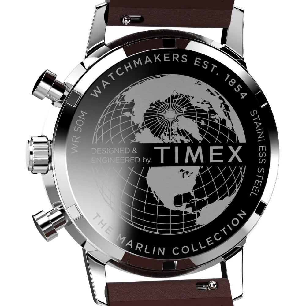 Timex Marlin Blue Dial Chronograph Tachymeter Men's Watch TW2W10200UJ