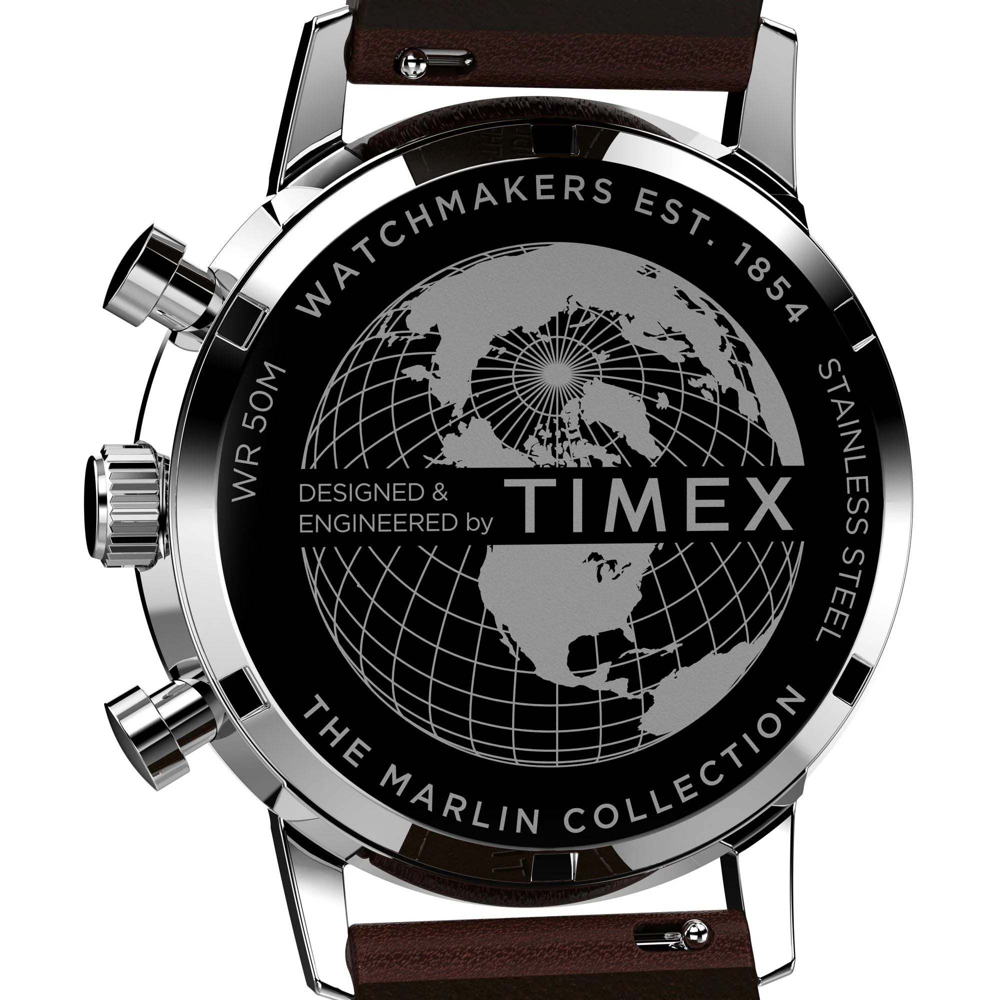 Timex Marlin Rose Gold Dial Chronograph Tachymeter Men's Watch TW2W51400UJ