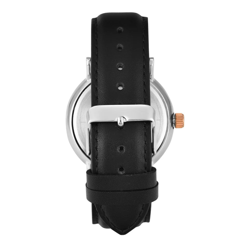 Timex Fashion Quartz White Dial Multi-Function Leather Men's Watch TWEG20021