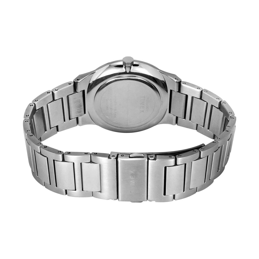 Timex E Class Quartz White Dial Analog Stainless Steel Men's Watch TWEG23600