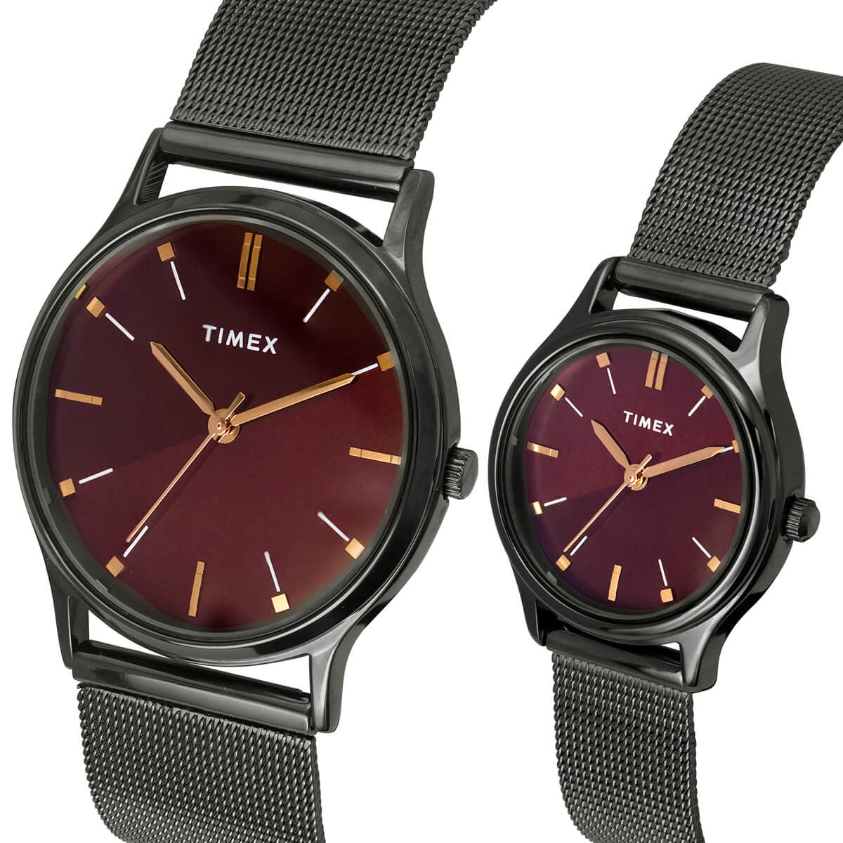 Timex Classics Red Dial Couple Pair Watch TW00PR272