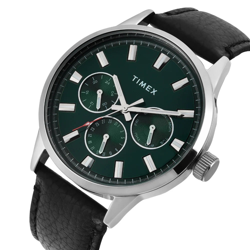 Timex Fashion Green Multifunction Dial Men's Watch- TWEG19927