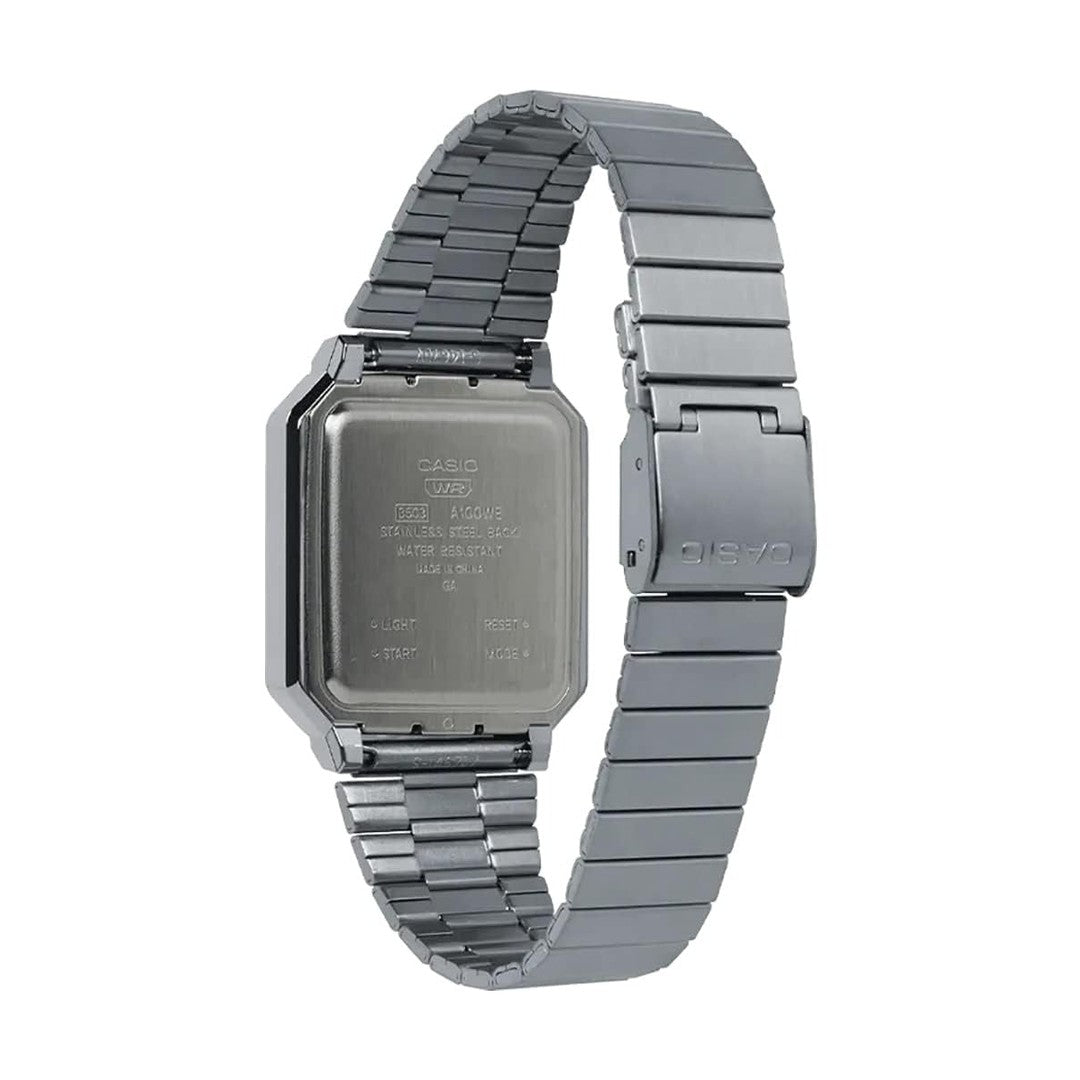 Casio Vintage Quartz Digital Stainless Steel Unisex Watch A100WE-1A