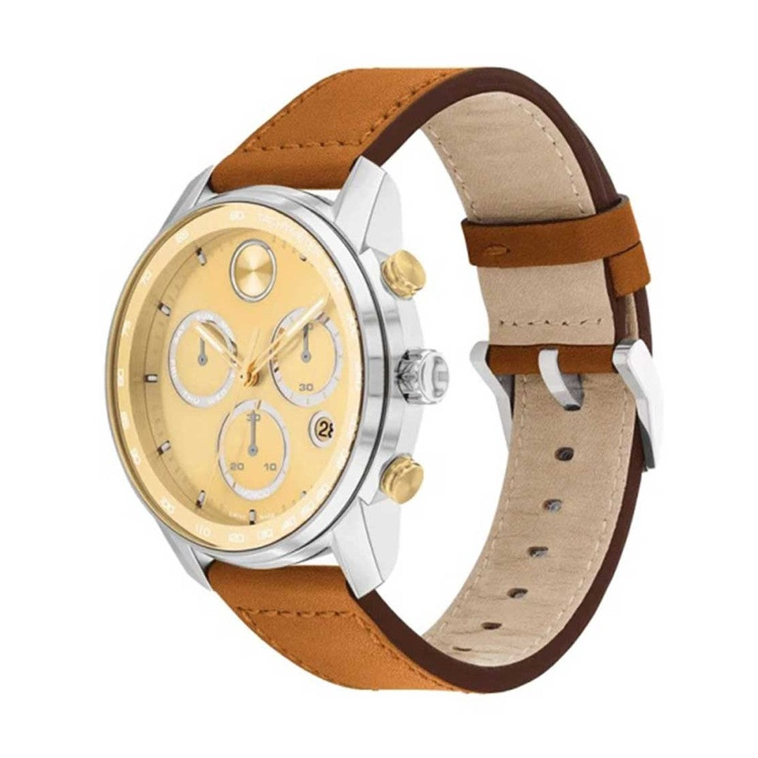 Movado BOLD Verso Gold Dial Men Watch 3600908