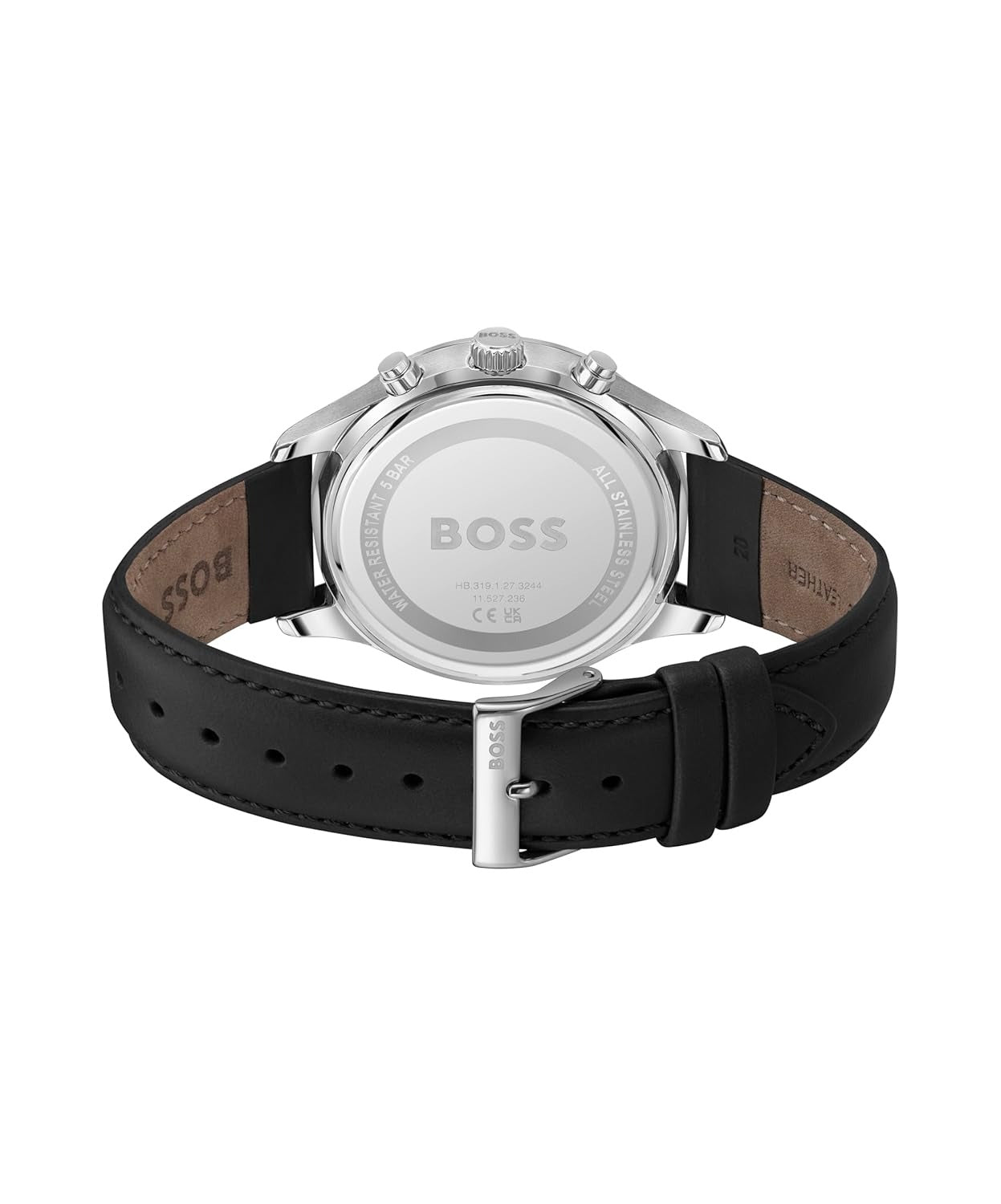 Boss Avery Men Quartz Blue Dial Chronograph Leather Watch 1514156