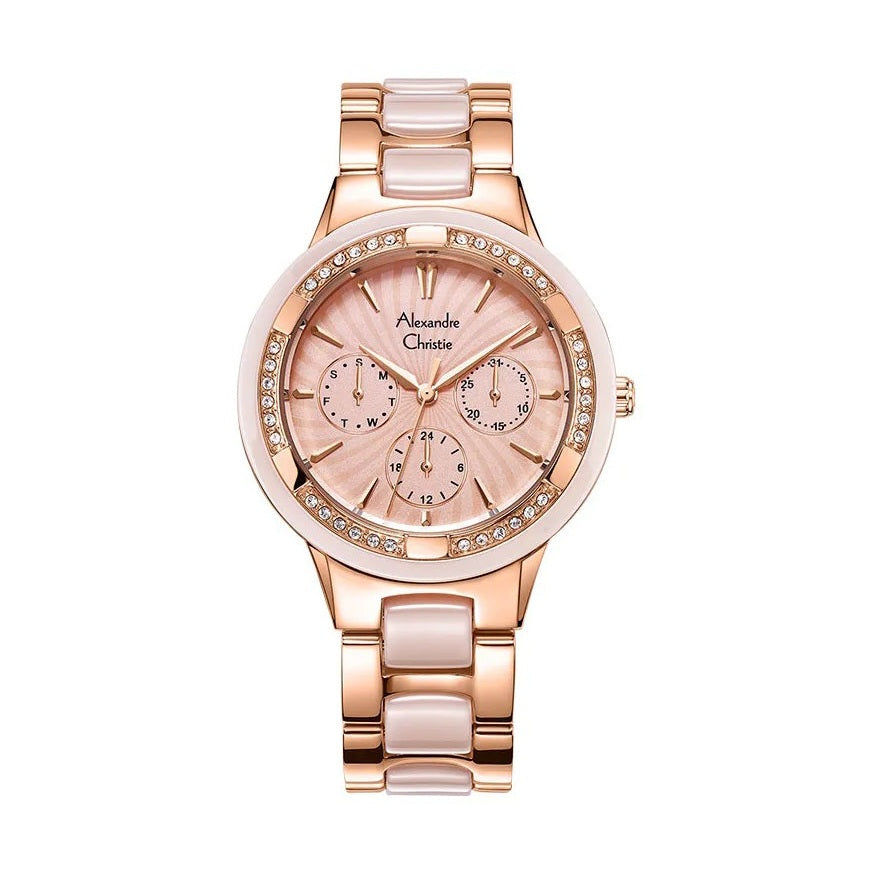 Alexandre Christie,2299BFBRGPN, Women , Quartz Dial , 36mm,Rose Gold