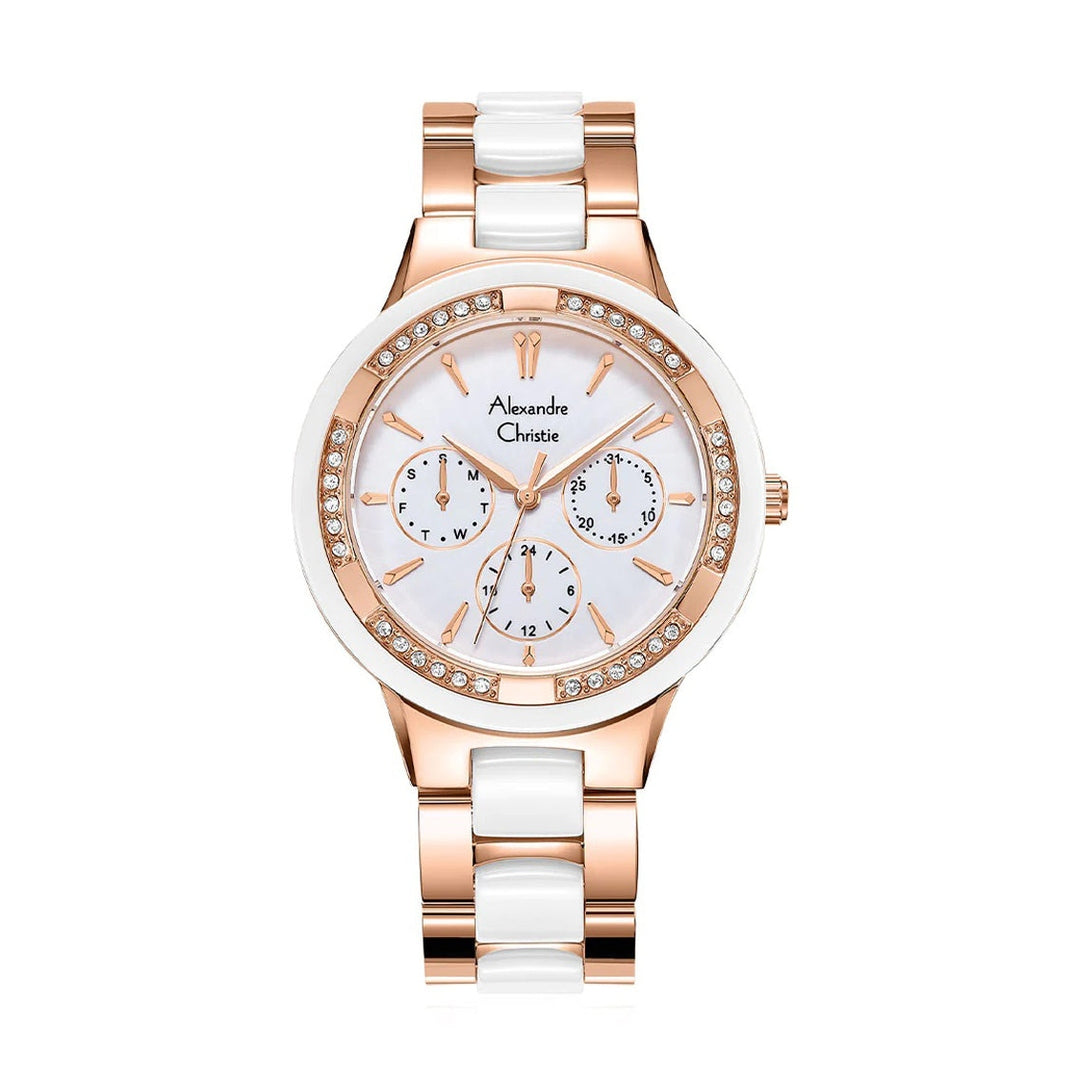 Alexandre Christie,2299BFBRGSL, Women , Quartz Dial , 36mm,Silver
