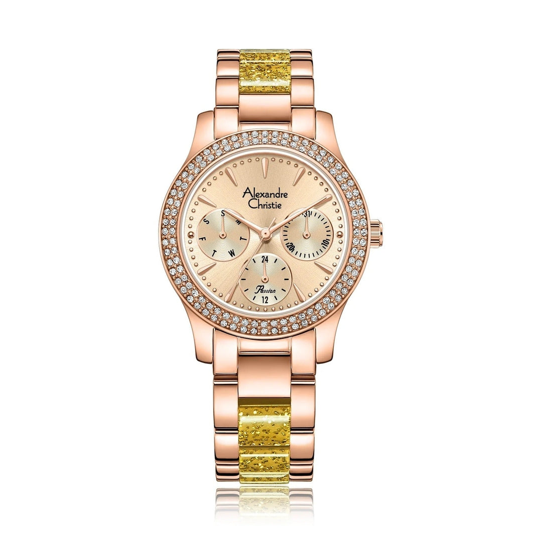 Alexandre Christie,2932BFBRGLNLO, Women , Quartz Dial , 33mm,Rose Gold