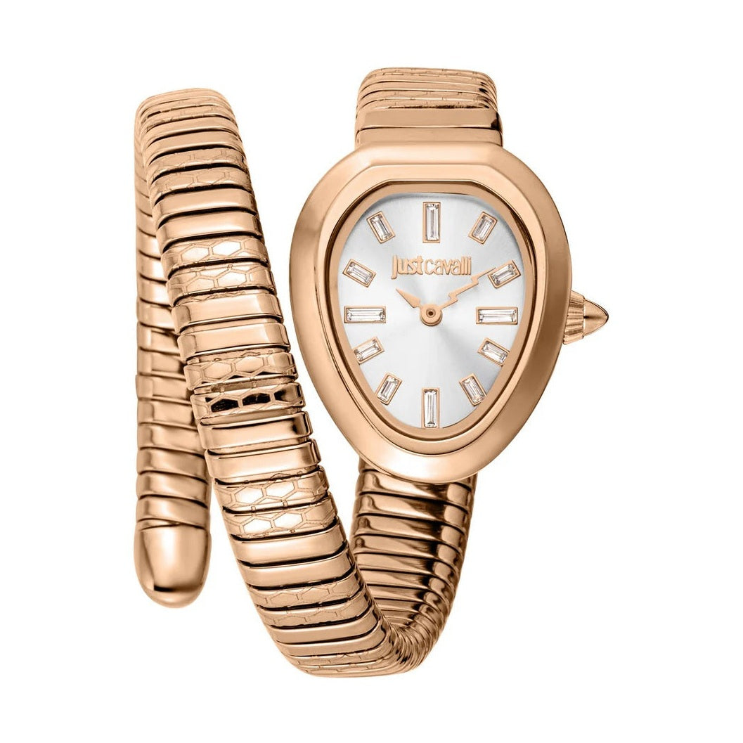 Just Cavalli JC1L222M0045 Women Analog Watch | Gold Stainless Steel Strap | Gold Dial | Quartz