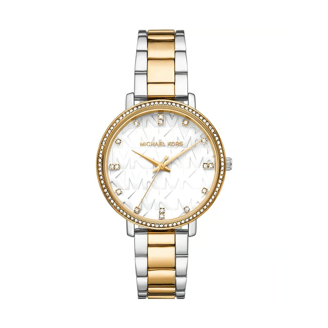 Michael Kors Pyper Women White Dial Analog Stainless Steel Watch MK4918