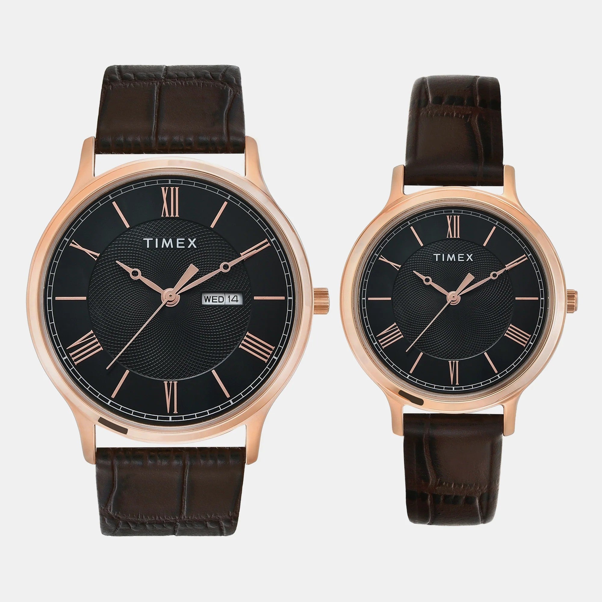 Timex Trend TW00PR301 Green Dial Couple Pair Watch