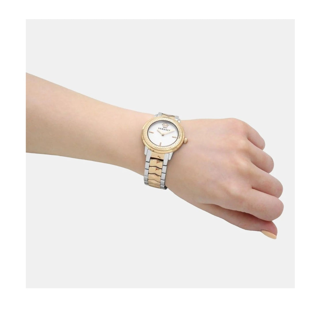 Versace Tribute Women's Analog White Dial Watch-Ve2P00422