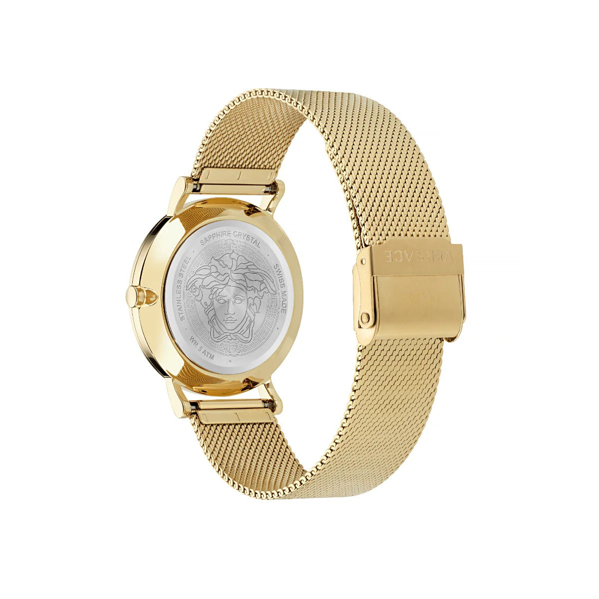 Versace Ver.New Generation(Wc-3M) Women's Quartz Gold Dial Analog Stainless Steel Watch VE3M01223