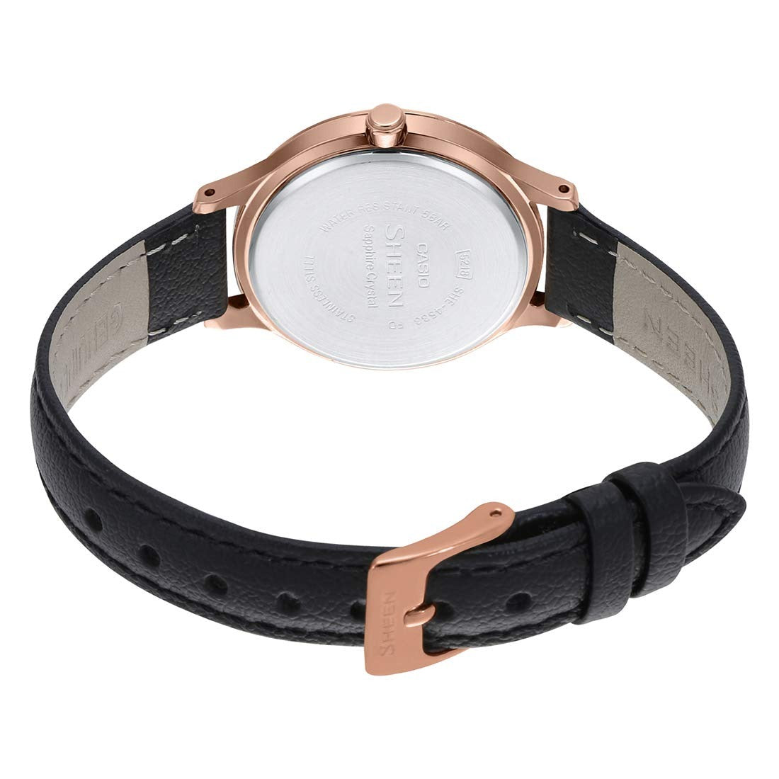 Casio Sheen Quartz Black Dial Analog Women's Watch SHE-4533PGL-1AUDF