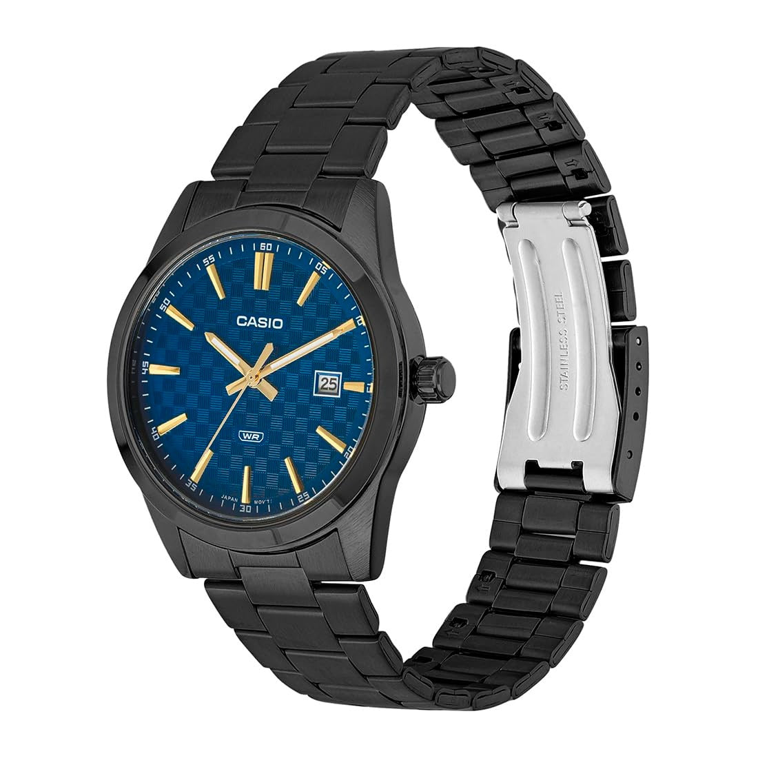 Casio Enticer Blue Dial Stainless Steel Strap Analog Watch MTP-VD03B-2AVDF [A2239]